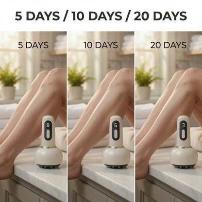 Electric Meridian Massage Brush and Smart Cupping Device with Heat