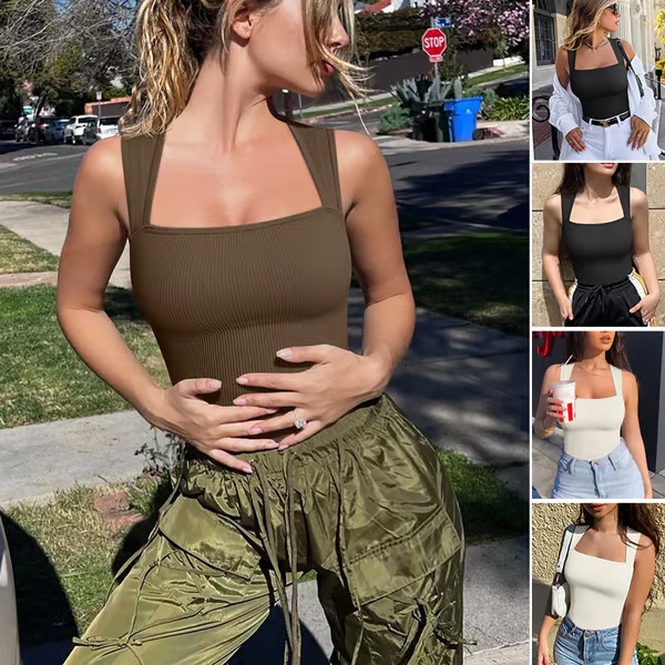 🎉Sleeveless Tummy Control Tank Tops Bodysuits