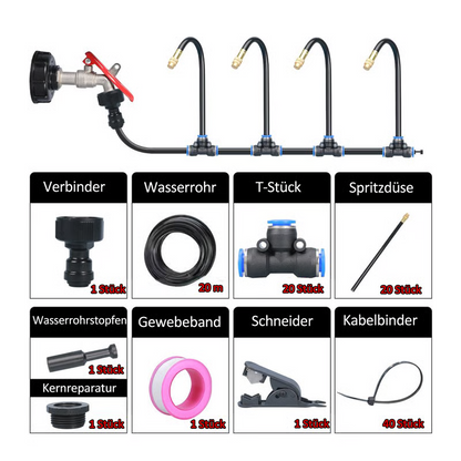 💧 Automatic Garden Irrigation System – 360° Adjustable, Misting, Water-Saving, Complete Set ✨