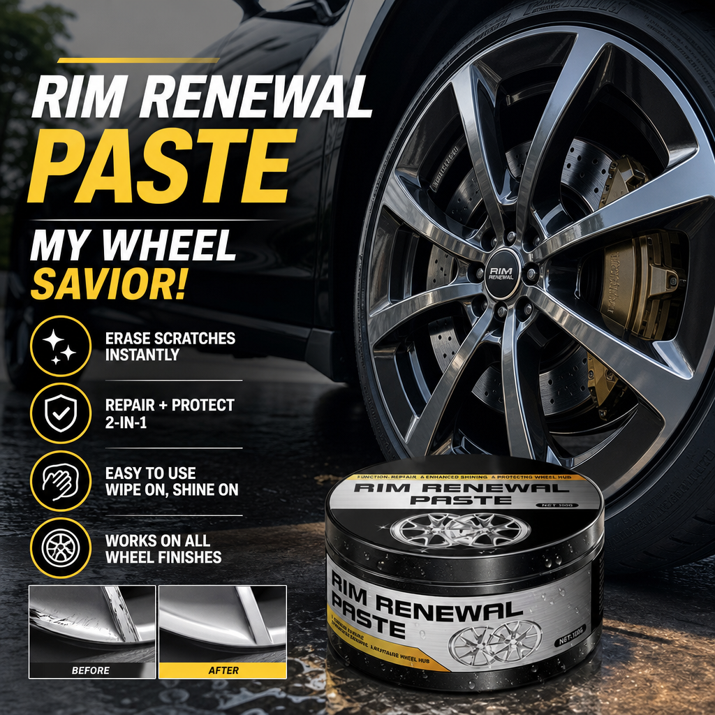 🚗  BUY 1 GET 1 FREE! 💞50K+ SOLD!✨✨ All-in-One Wheel Restoration Paste – Scratch Removal, Molecular Bonding, Safe for All Alloys 💎