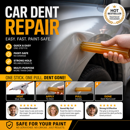 ✨️ 🛠️Fix car dents effortlessly! 🚗Paintless Dent Repair Glue Stick for Car