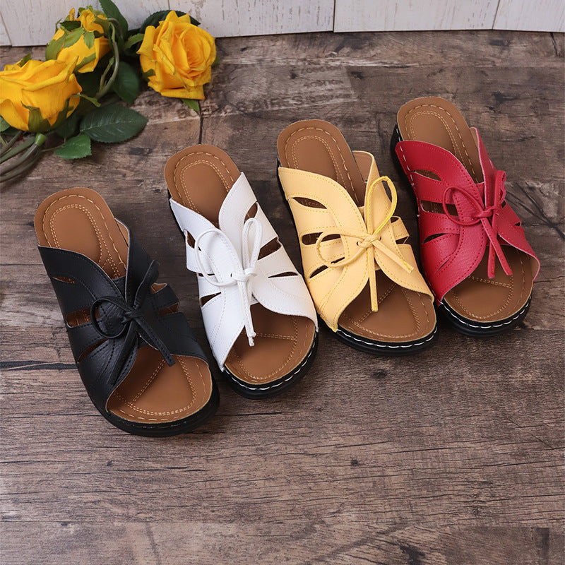 🔥Last Day 40% OFF🔥Women's Comfort Bowtie Slide Sandals