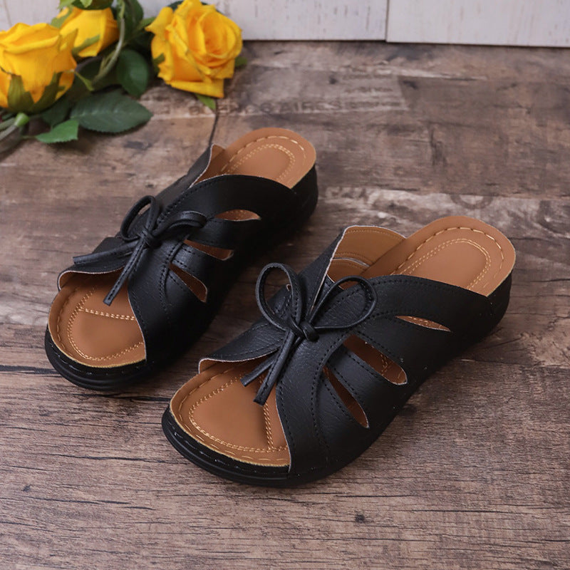🔥Last Day 40% OFF🔥Women's Comfort Bowtie Slide Sandals