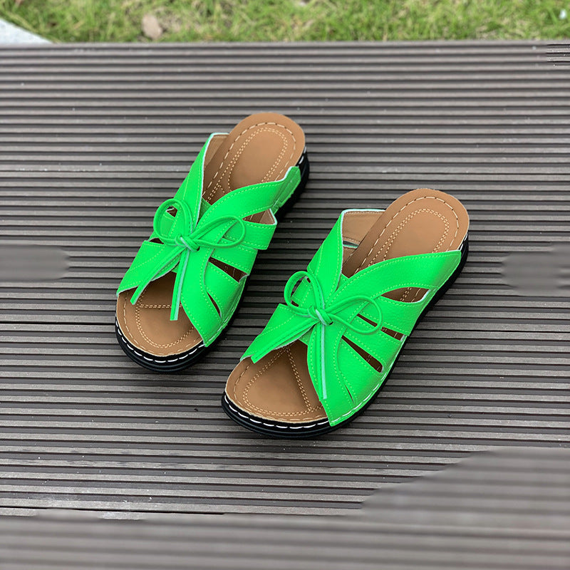🔥Last Day 40% OFF🔥Women's Comfort Bowtie Slide Sandals