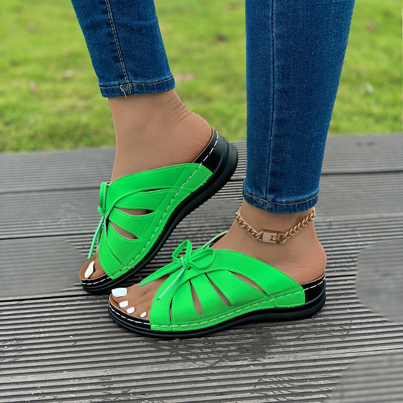 🔥Last Day 40% OFF🔥Women's Comfort Bowtie Slide Sandals