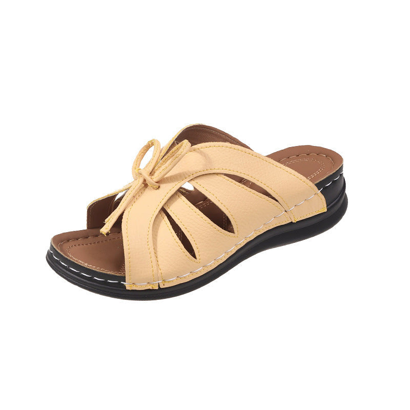 🔥Last Day 40% OFF🔥Women's Comfort Bowtie Slide Sandals