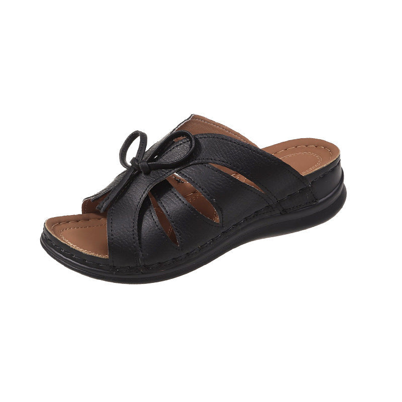 🔥Last Day 40% OFF🔥Women's Comfort Bowtie Slide Sandals