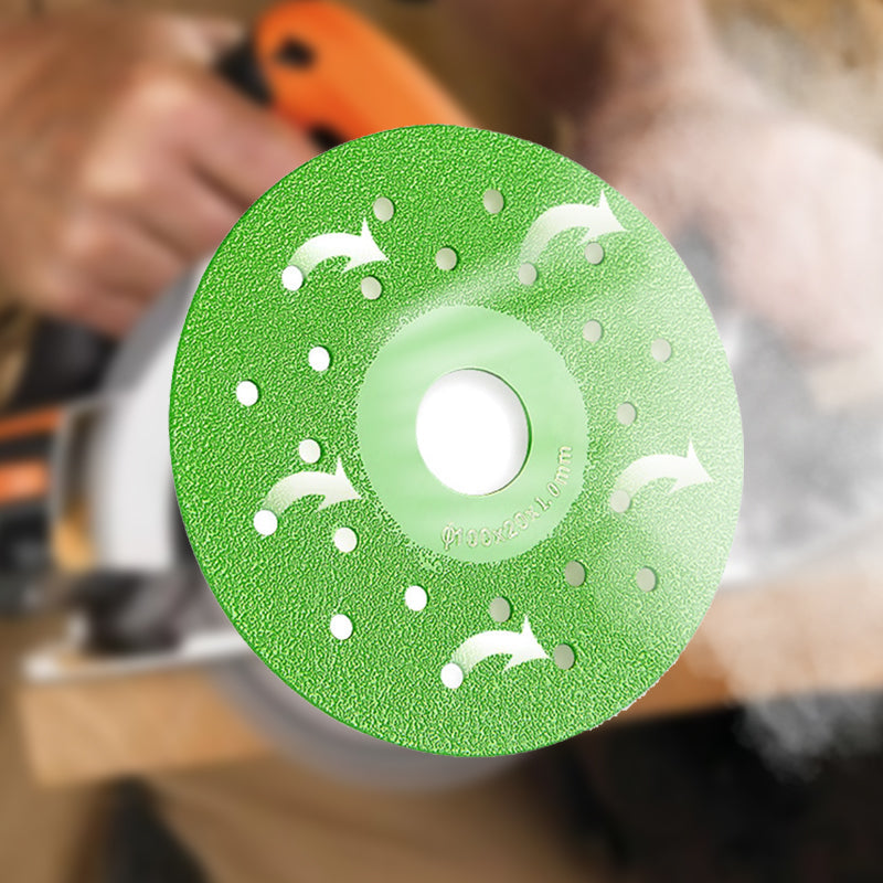 🥳2026 HOT SALE🥳💞50K+ SOLD!💎🛡️ BUY 1 GET 1 FREE! 100mm Diamond Cutting & Grinding Disc – Cuts tile, marble, glass & more. Precision brazed, heat‑dissipating holes. No chips, no cracks! 🛠️✨