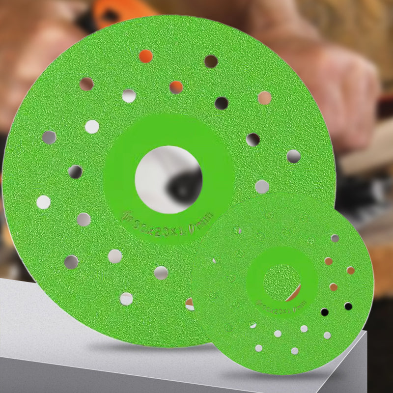 🥳2026 HOT SALE🥳💞50K+ SOLD!💎🛡️ BUY 1 GET 1 FREE! 100mm Diamond Cutting & Grinding Disc – Cuts tile, marble, glass & more. Precision brazed, heat‑dissipating holes. No chips, no cracks! 🛠️✨