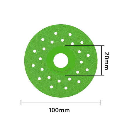 🥳2026 HOT SALE🥳💞50K+ SOLD!💎🛡️ BUY 1 GET 1 FREE! 100mm Diamond Cutting & Grinding Disc – Cuts tile, marble, glass & more. Precision brazed, heat‑dissipating holes. No chips, no cracks! 🛠️✨