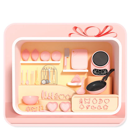 👧🏻 60% OFF NOW! 🎉 Kids' Realistic Mini Kitchen Set – 22 PCS, Sound & Light, Educational Play 🍳📦