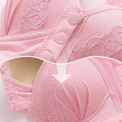 💥LAST DAY SALE ONLY $9.99!!💘CloudComfort™ Front-Button Cotton Bra – Breathable • Wire-Free • All-Day Support • Non-Padded & Skin-Friendly 🌿