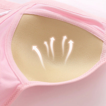 💥LAST DAY SALE ONLY $9.99!!💘CloudComfort™ Front-Button Cotton Bra – Breathable • Wire-Free • All-Day Support • Non-Padded & Skin-Friendly 🌿