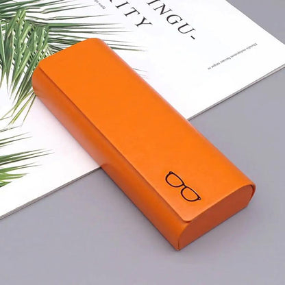 Minimalist Hard Leather Glasses Case