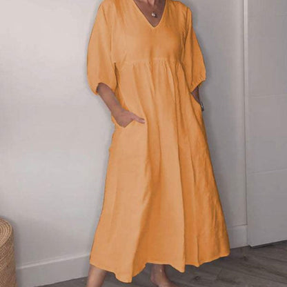 🔥2025 NEW SALES - 50% OFF🔥Women's V-neck Casual Dress
