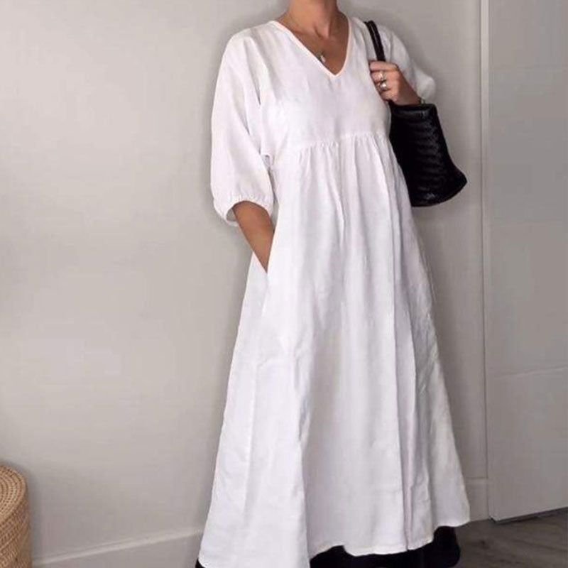🔥2025 NEW SALES - 50% OFF🔥Women's V-neck Casual Dress