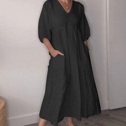 🔥2025 NEW SALES - 50% OFF🔥Women's V-neck Casual Dress