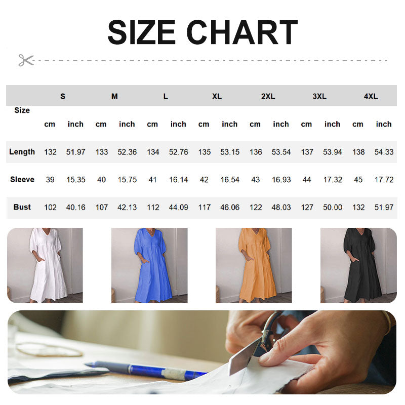 🔥2025 NEW SALES - 50% OFF🔥Women's V-neck Casual Dress