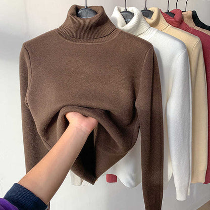 🔥Hot Sale Deals🎁Winter fleece thick knitted bottoming shirt
