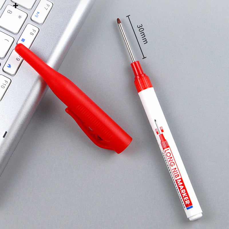 💖2026 Hot Sale💖 Long-Tip Marker Pen 🖍️Oil-Based&Quick-Dry