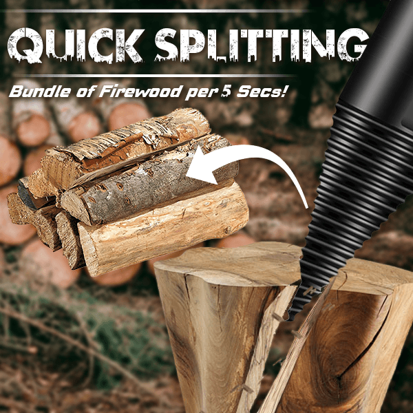 🛠️⚡The Professional Upgrade for Firewood Prep. Durable Drill Set Makes Quick Work of Logs.