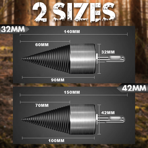 🛠️⚡The Professional Upgrade for Firewood Prep. Durable Drill Set Makes Quick Work of Logs.
