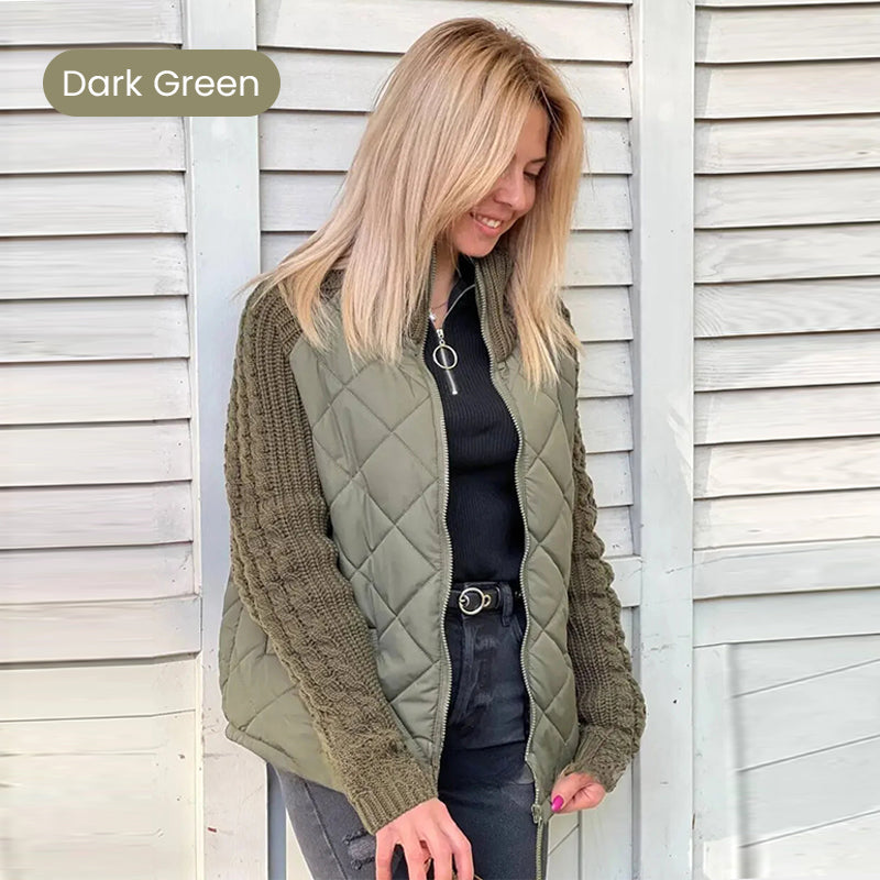 ✨2026 Collection at 50% OFF🎁Women's Knit Patchwork Puffy Jacket
