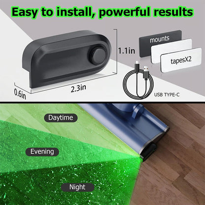 Green LED dust detector lamp Vacuum Cleaner Accessories