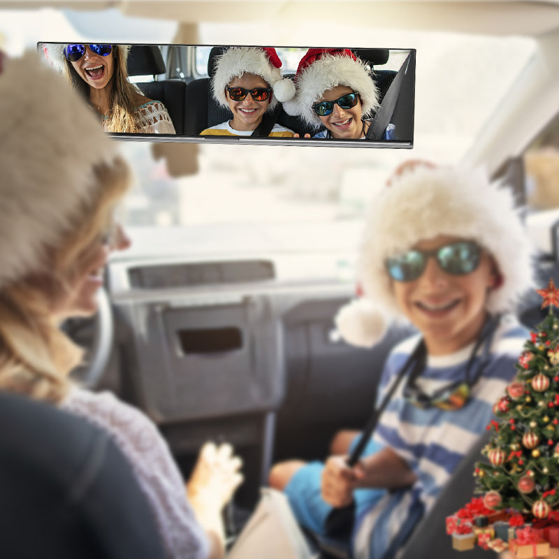 🚗 50% OFF NOW!👀 Wide Car Curved Rear View Mirror – Wide Angle & Blind Spot Reducer – Universal Easy Clip-On 🛡️