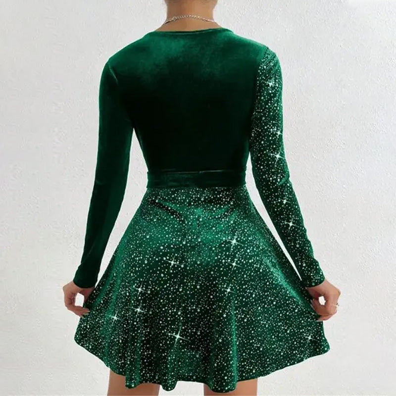 🎅💥Women’s Sequin A-Line Mini Dress