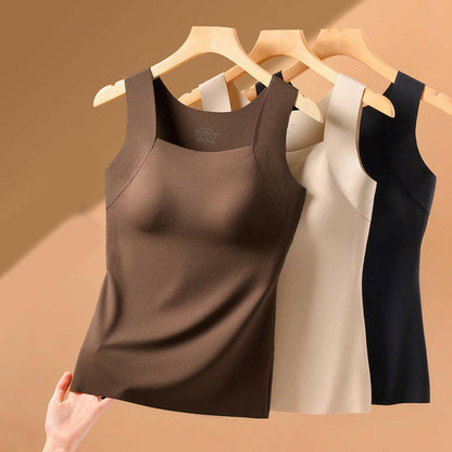 ⏳Time-Limited Special⏰Women’s U-Neck Thermal Tank with Built-In Bra – Warm, Supportive & Braless Comfort ❄️❤️