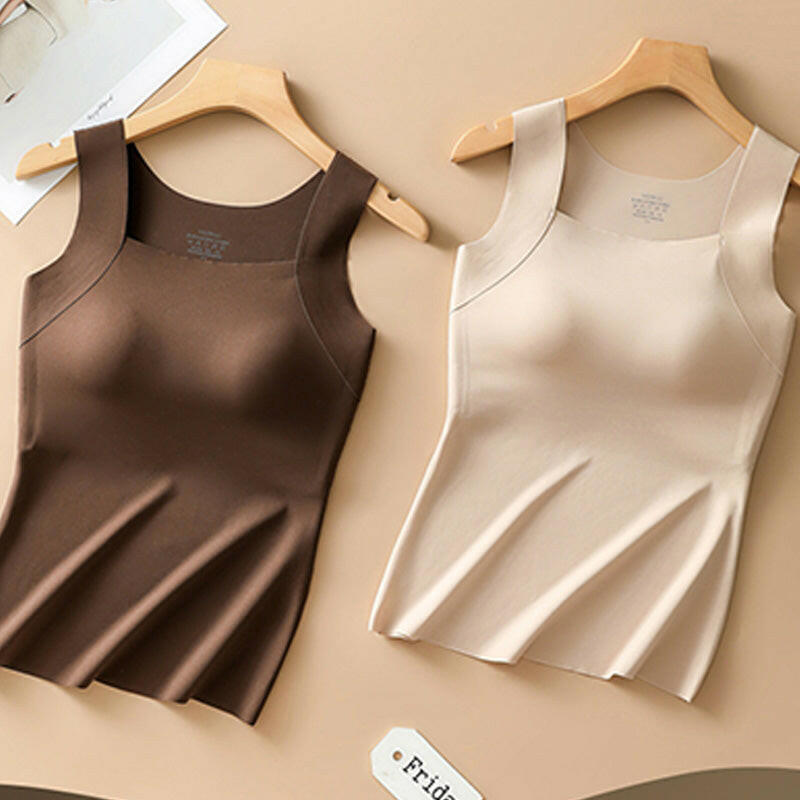 ⏳Time-Limited Special⏰Women’s U-Neck Thermal Tank with Built-In Bra – Warm, Supportive & Braless Comfort ❄️❤️