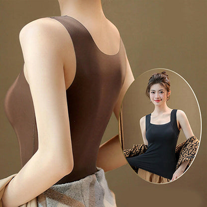 ⏳Time-Limited Special⏰Women’s U-Neck Thermal Tank with Built-In Bra – Warm, Supportive & Braless Comfort ❄️❤️