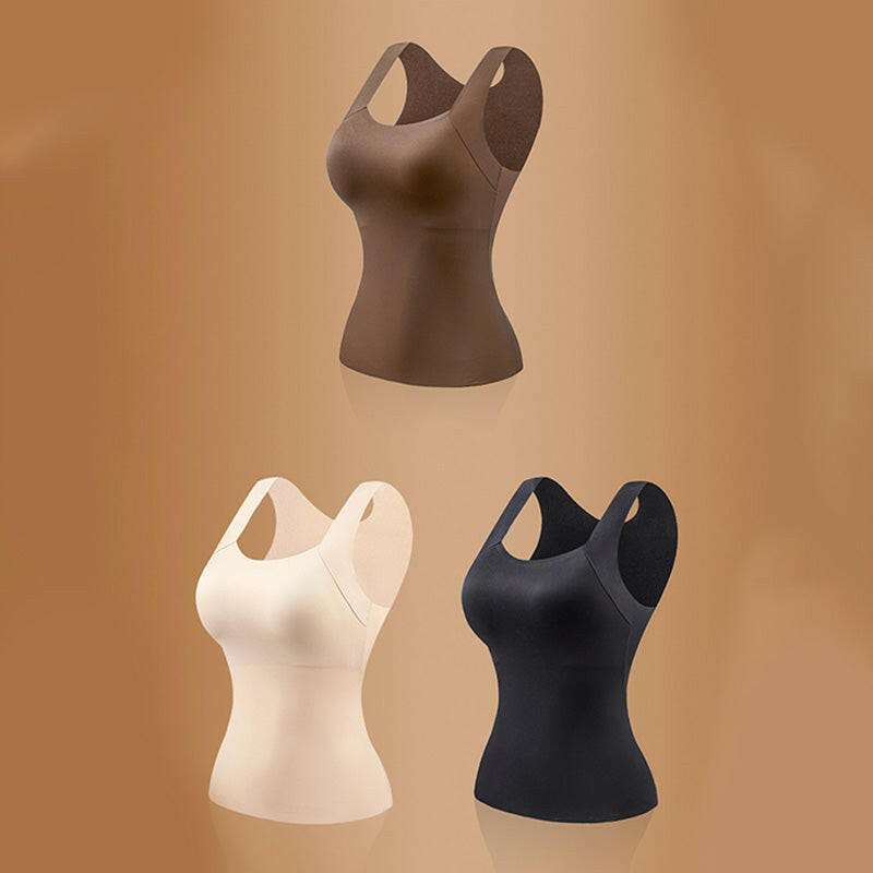 ⏳Time-Limited Special⏰Women’s U-Neck Thermal Tank with Built-In Bra – Warm, Supportive & Braless Comfort ❄️❤️