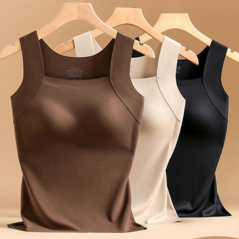 ⏳Time-Limited Special⏰Women’s U-Neck Thermal Tank with Built-In Bra – Warm, Supportive & Braless Comfort ❄️❤️