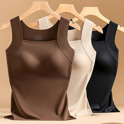 ⏳Time-Limited Special⏰Women’s U-Neck Thermal Tank with Built-In Bra – Warm, Supportive & Braless Comfort ❄️❤️