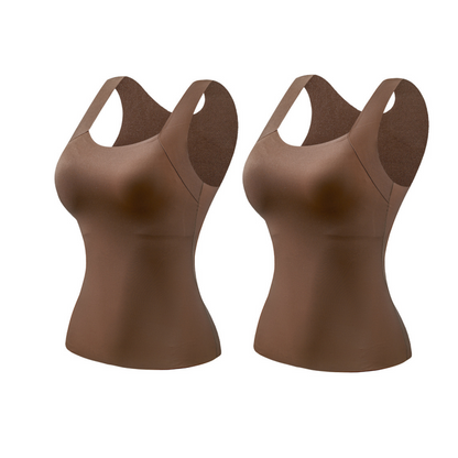 ⏳Time-Limited Special⏰Women’s U-Neck Thermal Tank with Built-In Bra – Warm, Supportive & Braless Comfort ❄️❤️