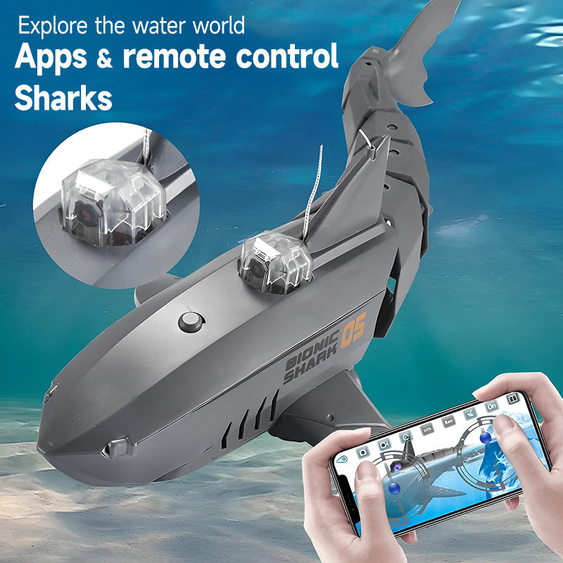 🦈2.4G wireless control of underwater shark camera drone（Free shipping🔥）