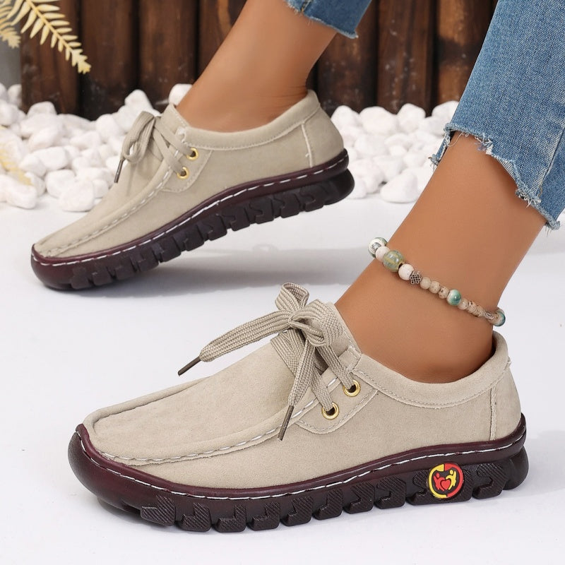 Women's Low Top Lace-up Stitching Flat Shoes✈️ 24-hour delivery from the US ✈️