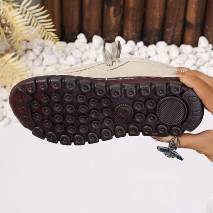 Women's Low Top Lace-up Stitching Flat Shoes✈️ 24-hour delivery from the US ✈️