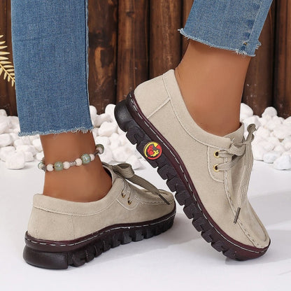 Women's Low Top Lace-up Stitching Flat Shoes✈️ 24-hour delivery from the US ✈️