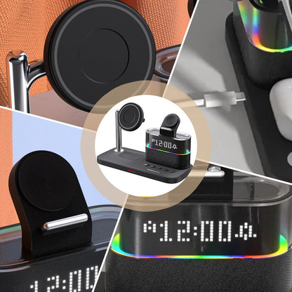 🔥2025 HOT SALE - 50% OFF🔥3-in-1 Wireless Charging Station with Alarm Clock