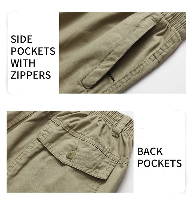 👖Multi-Pocket Durable Ultra Comfort Loose Fit Pants🔥Perfect combination of utility and comfort🔥