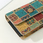 Cork PU Retro Printing Flap Cover Wallet