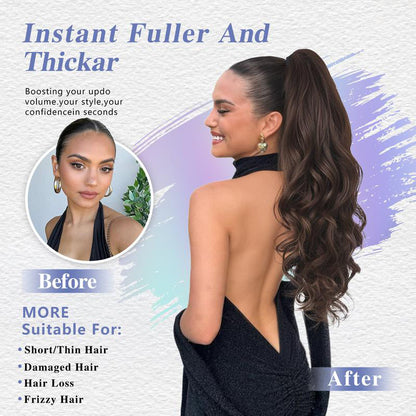 💜Temporary promotion 50% OFF💜Clip-on wavy ponytail extension