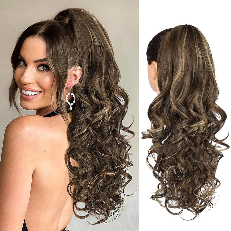 💜Temporary promotion 50% OFF💜Clip-on wavy ponytail extension