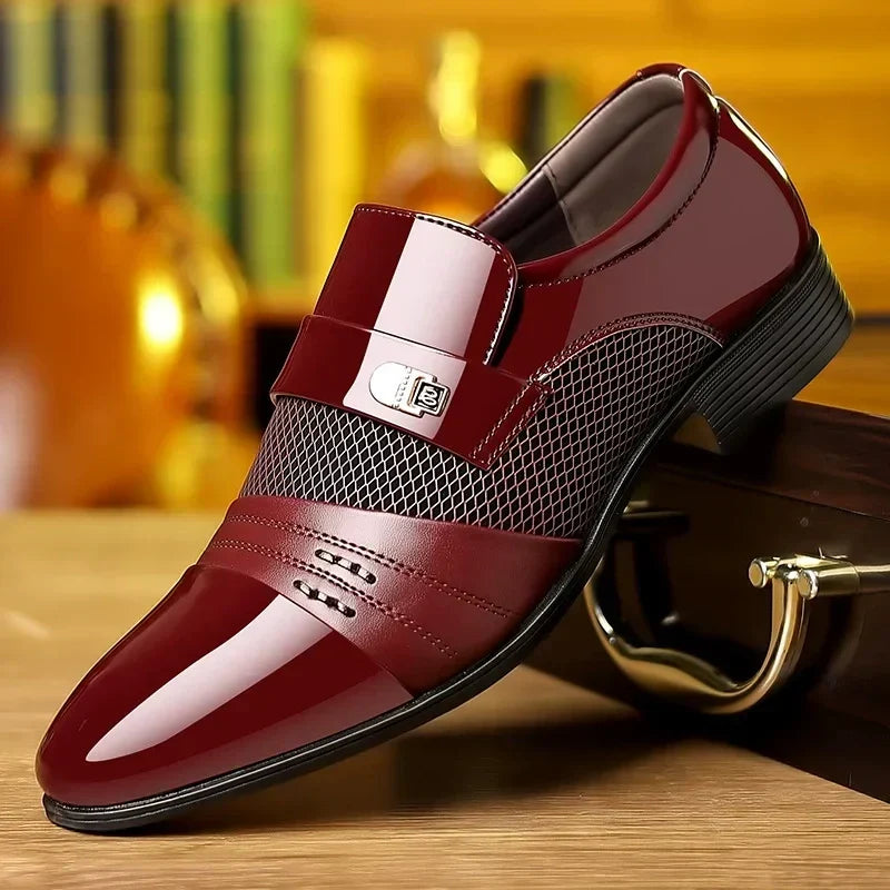 💥Early bird price 👞Men's Classic Non-Slip PU Leather Dress Shoes