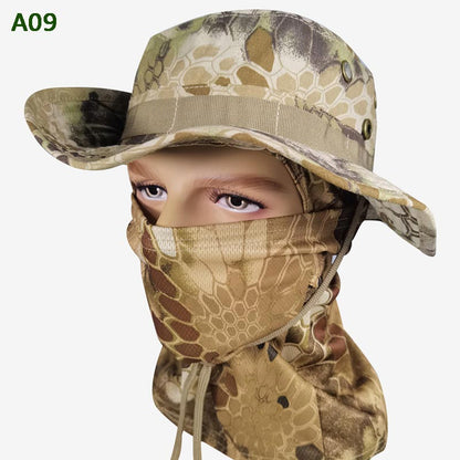 💎 50% OFF! 💎 2-in-1 Camouflage Fishing Hat and Mask Neck Wrap – UPF 50+ Protection, Detachable & Breathable Design 🌞🎣