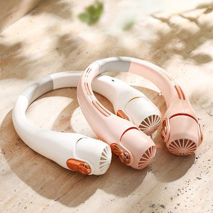 🥳2026 HOT SALE🥳💞50K+ SOLD!🍃 Neck Air Conditioner Fan – Ultra‑quiet, 360° rotating, 3 speeds. Hands‑free cooling, long battery. Summer essential! 😎🌬️