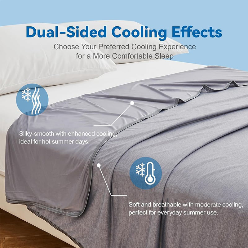 🌸Summer Hot Sale-50% Off ✨Cooling Blanket for Night Sweats - Advanced Temp-Regulating Comforter for Hot Sleepers, Stay Cool & Sleep Better